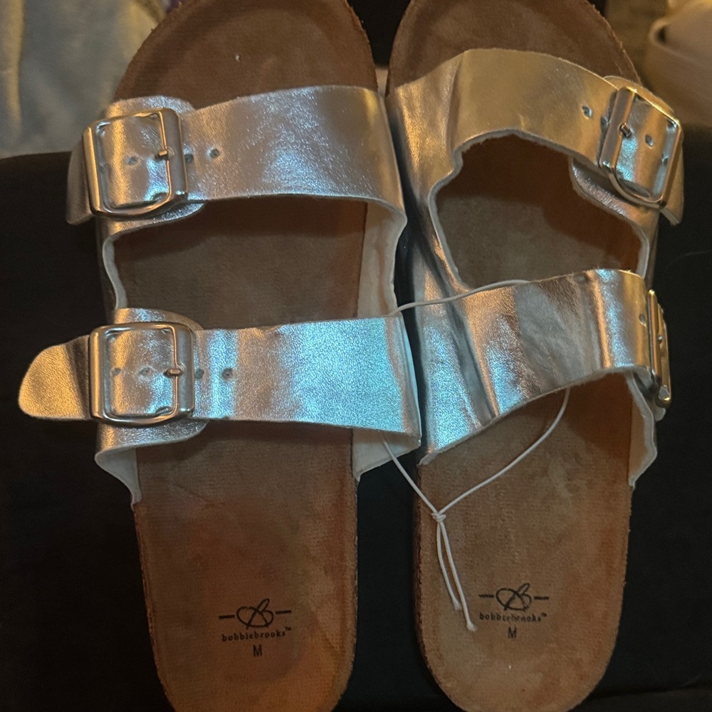 Silver‎ Women's Sandals (7-8)